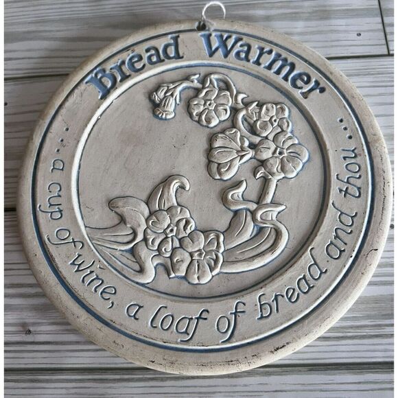 Heartland Studios Lyn Ulick Flowers Ceramic Bread & Bun Warmer Vintage - Picture 1 of 4